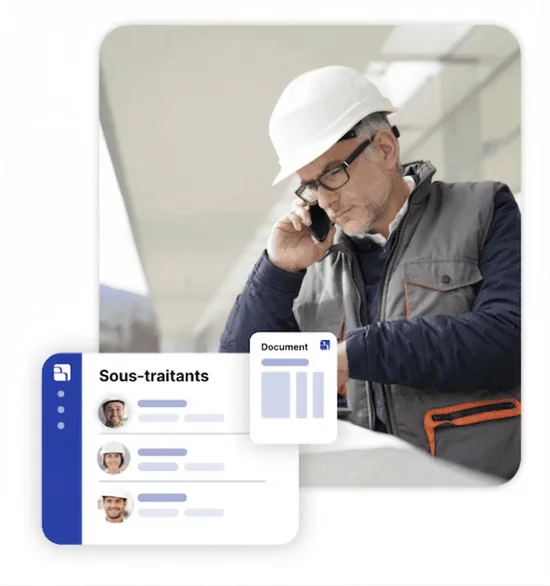Gagnez du temps grâce à une gestion facile des sous-traitants